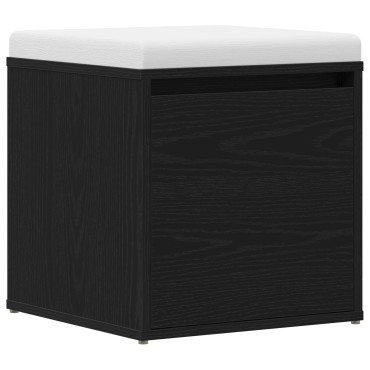 vidaXL Κουτί Συρταριού Μαύρο Δρυς 40,5x40x40cm Επεξεργασμένο Ξύλο