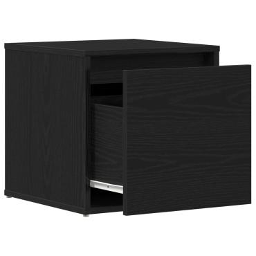 vidaXL Κουτί Συρταριού Μαύρο Δρυς 40,5x40x40cm Επεξεργασμένο Ξύλο