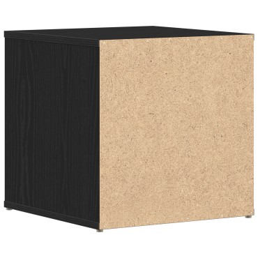 vidaXL Κουτί Συρταριού Μαύρο Δρυς 40,5x40x40cm Επεξεργασμένο Ξύλο