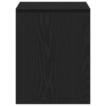 vidaXL Καρέκλα Ντύσιμου Μαύρη Δρυ 70x35x45cm MDF 1 τεμ.