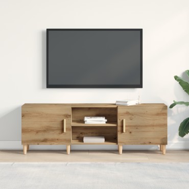 vidaXL Βάση τηλεόρασης σε Artisan Oak - 150x30x50cm - Κατασκευασμένη από τεχνικό ξύλο