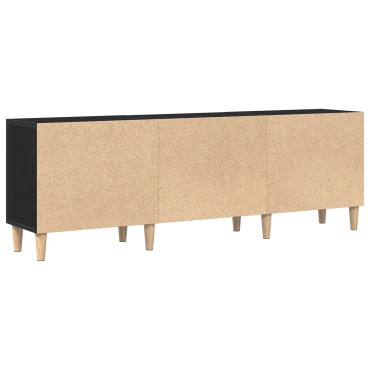 vidaXL Βάση τηλεόρασης - Μαύρη Δρυς, 150x30x50 cm Κατασκευασμένο από Επεξεργασμένο Ξύλο