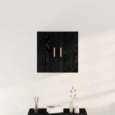 vidaXL Μαύρος Κρεμαστός Κάβος - 60x30x60 cm Κατασκευασμένο από Επεξεργασμένο Ξύλο