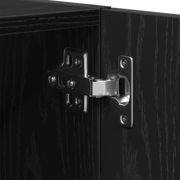 vidaXL Μαύρος Κρεμαστός Κάβος - 60x30x60 cm Κατασκευασμένο από Επεξεργασμένο Ξύλο