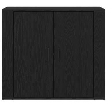 vidaXL Μπουφές Μαύρο Δρυς 80x33x70cm Κατασκευασμένο ξύλο 1 τεμ.