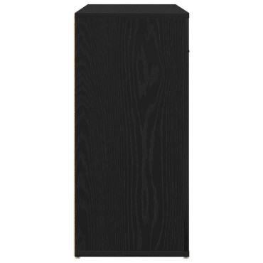 vidaXL Μπουφές Μαύρη Βαλανιδιά 80x33x70cm Επεξεργασμένο ξύλο 1 τεμ.