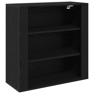 vidaXL Ντουλάπα Τοίχου Μαύρη Οξυά 80x33x80cm Επεξεργασμένο Ξύλο 1 τεμ.