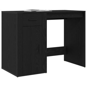 vidaXL Γραφείο Μαύρη Οξυά Επεξεργασμένο Ξύλο 100x49x74 εκ 1 τεμ.