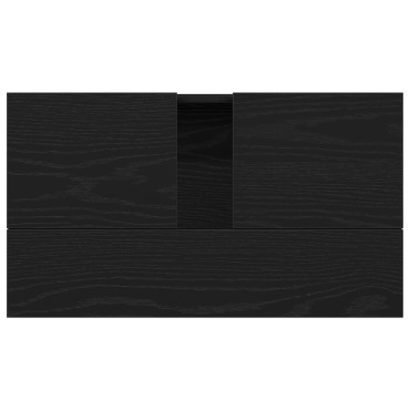 vidaXL Ντουλάπι Wash μαύρη δρυ 58x33x60cm Επεξεργασμένο ξύλο 1 τεμ.