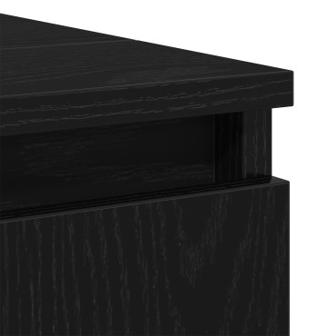 vidaXL Ντουλάπι Wash μαύρη δρυ 58x33x60cm Επεξεργασμένο ξύλο 1 τεμ.