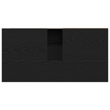 vidaXL Ντουλάπι Νιπτήρα Μαύρη Δρυς 65x33x60cm Ξύλο Επεξεργασμένο 1 τεμ.