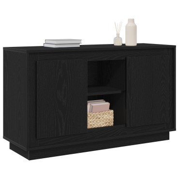 vidaXL Σερβιτόρος Μαύρο Δρύινο 102x35x60cm Επεξεργασμένο Ξύλο 1 τεμ.