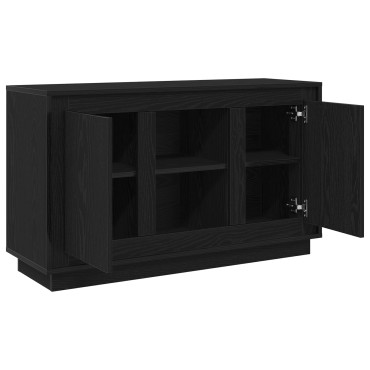 vidaXL Σερβιτόρος Μαύρο Δρύινο 102x35x60cm Επεξεργασμένο Ξύλο 1 τεμ.