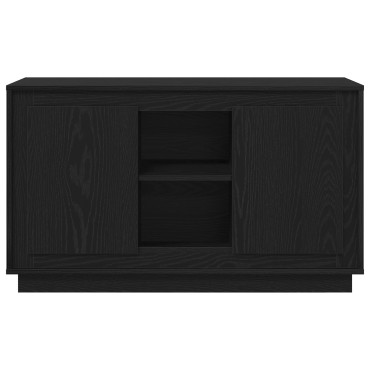 vidaXL Σερβιτόρος Μαύρο Δρύινο 102x35x60cm Επεξεργασμένο Ξύλο 1 τεμ.