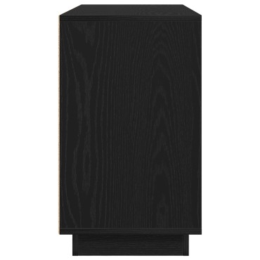 vidaXL Σερβιτόρος Μαύρο Δρύινο 102x35x60cm Επεξεργασμένο Ξύλο 1 τεμ.