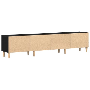 vidaXL Ντουλάπι τηλεόρασης Μαύρο Δρυς 180x31,5x40cm Επεξεργασμένο ξύλο