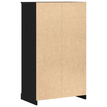 vidaXL Υψηλή ντουλάπα Μαύρη Δρυός 60x35.5x103.5cm Επεξεργασμένο Ξύλο 1 τεμ.