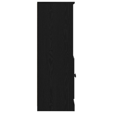 vidaXL Υψηλή ντουλάπα Μαύρη Δρυός 60x35.5x103.5cm Επεξεργασμένο Ξύλο 1 τεμ.