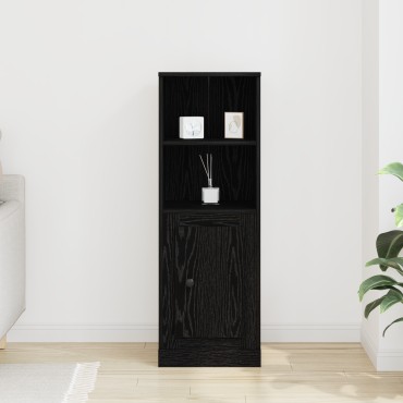 vidaXL Υψηλός Ντουλάπι Μαύρο Δρύς 36x35.5x103.5cm Επεξεργασμένο Ξύλο 1 τεμ.