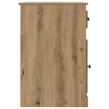 γραφείο vidaXL με αποθηκευτικά χώρο Artisan Oak 50x115x75cm Επεξεργασμένο ξύλο 1 τεμ.