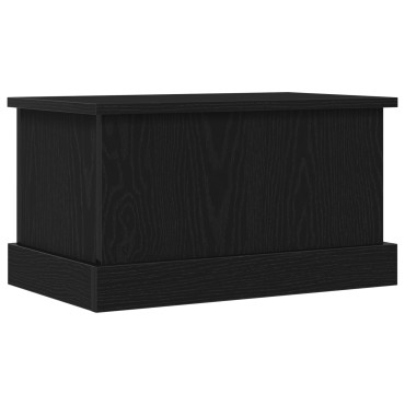 vidaXL Κουτί Αποθήκευσης Μαύρη Οξιά 50x30x28cm Επεξεργασμένο Ξύλο 1 τεμ.