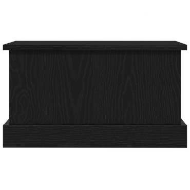 vidaXL Κουτί Αποθήκευσης Μαύρη Οξιά 50x30x28cm Επεξεργασμένο Ξύλο 1 τεμ.