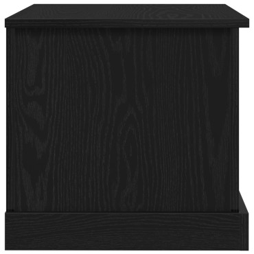 vidaXL Κουτί Αποθήκευσης Μαύρο Δρυς 70x40x38cm Κατασκευασμένο Ξύλο 1 τεμ.