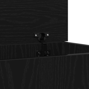 vidaXL Κουτί Αποθήκευσης Μαύρο Δρυς 70x40x38cm Κατασκευασμένο Ξύλο 1 τεμ.