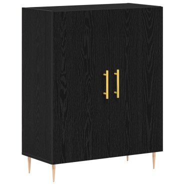 vidaXL Μπουφές Μαύρο Δρυς 69,5x34x90cm Κατασκευασμένο από Ξύλο 1 τεμ.