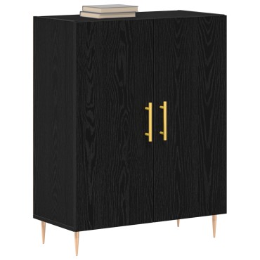 vidaXL Μπουφές Μαύρο Δρυς 69,5x34x90cm Κατασκευασμένο από Ξύλο 1 τεμ.