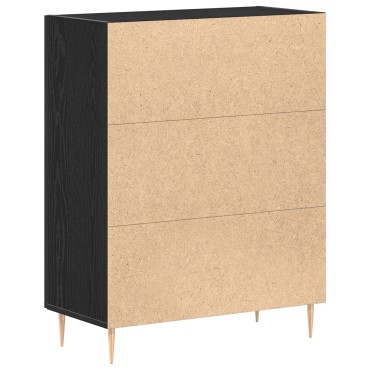 vidaXL Μπουφές Μαύρο Δρυς 69,5x34x90cm Κατασκευασμένο από Ξύλο 1 τεμ.