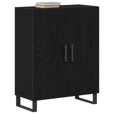 vidaXL Κονσόλα Μαύρο Δρυς 69,5x34x90cm Επεξεργασμένο Ξύλο 1 τεμ.