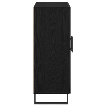 vidaXL Κονσόλα Μαύρο Δρυς 69,5x34x90cm Επεξεργασμένο Ξύλο 1 τεμ.