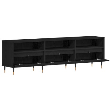vidaXL Ντουλάπα τηλεόρασης Μαύρο Δρυς 150x30x44,5cm Κατασκευασμένο ξύλο