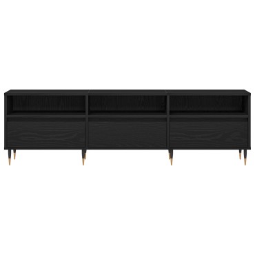 vidaXL Ντουλάπα τηλεόρασης Μαύρο Δρυς 150x30x44,5cm Κατασκευασμένο ξύλο