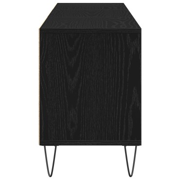 vidaXL Ντουλάπι Τηλεόρασης Μαύρο Δρυς 150x30x44,5cm Επεξεργασμένο Ξύλο