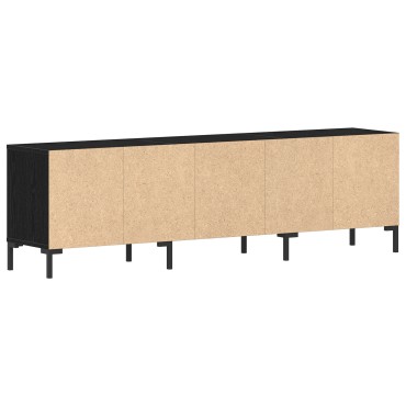 vidaXL Ντουλάπι Τηλεόρασης Μαύρη Δρυς 150x30x44,5cm Επεξεργασμένο Ξύλο