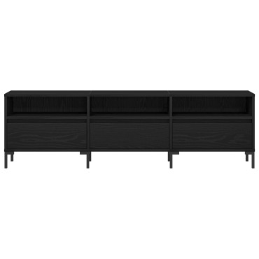 vidaXL Ντουλάπι Τηλεόρασης Μαύρη Δρυς 150x30x44,5cm Επεξεργασμένο Ξύλο