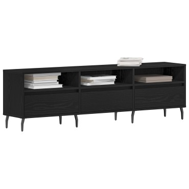 vidaXL Ντουλάπα τηλεόρασης Μαύρο Δρυς 150x30x44,5cm Επεξεργασμένο ξύλο
