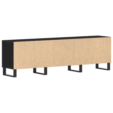 vidaXL Τηλεοπτική Βάση Μαύρη Ξυλεία 150x30x44,5cm Επεξεργασμένο Ξύλο