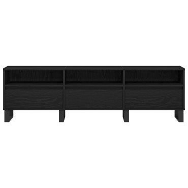 vidaXL Τηλεοπτική Βάση Μαύρη Ξυλεία 150x30x44,5cm Επεξεργασμένο Ξύλο