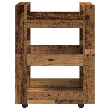 vidaXL Καρότσι Κουζίνας Ξύλο δρυός 60x45x80cm Επεξεργασμένο Ξύλο 1 τεμ.