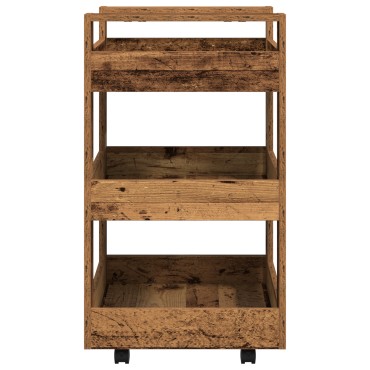 vidaXL Καρότσι Κουζίνας Ξύλο δρυός 60x45x80cm Επεξεργασμένο Ξύλο 1 τεμ.