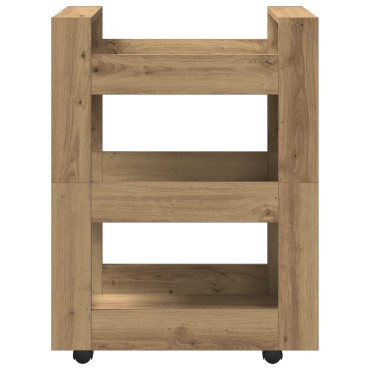 vidaXL Καρότσι Κουζίνας Artisan Oak 60x45x80cm Επεξεργασμένο Ξύλο 1 τεμ.