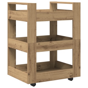 vidaXL Καρότσι Κουζίνας Artisan Oak 60x45x80cm Επεξεργασμένο Ξύλο 1 τεμ.