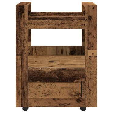 vidaXL Καρότσι Κουζίνας Παλαιό ξύλο 60x45x80cm Επεξεργασμένο Ξύλο 1 τεμ.
