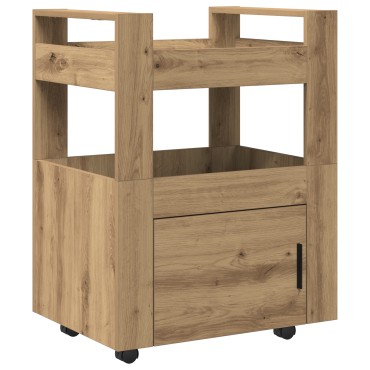 vidaXL Τροχήλατη Κουζίνα Artisan Oak 60x45x80cm Επεξεργασμένο Ξύλο