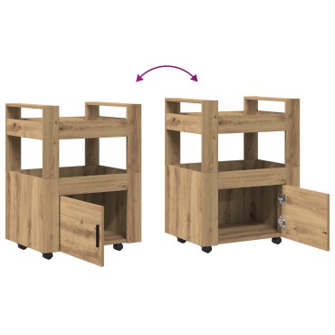 vidaXL Τροχήλατη Κουζίνα Artisan Oak 60x45x80cm Επεξεργασμένο Ξύλο