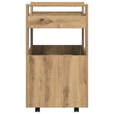 vidaXL Τροχήλατη Κουζίνα Artisan Oak 60x45x80cm Επεξεργασμένο Ξύλο
