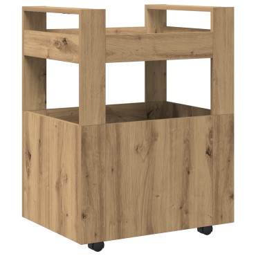 vidaXL Τροχήλατη Κουζίνα Artisan Oak 60x45x80cm Επεξεργασμένο Ξύλο
